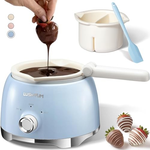 Chocolate Melting Pot Candy Melts Melter with 2 Insert Pots Melting Pot - Blue