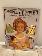 Vintage Classic Shirley Temple Paper Dolls 1986 Uncut Full Color