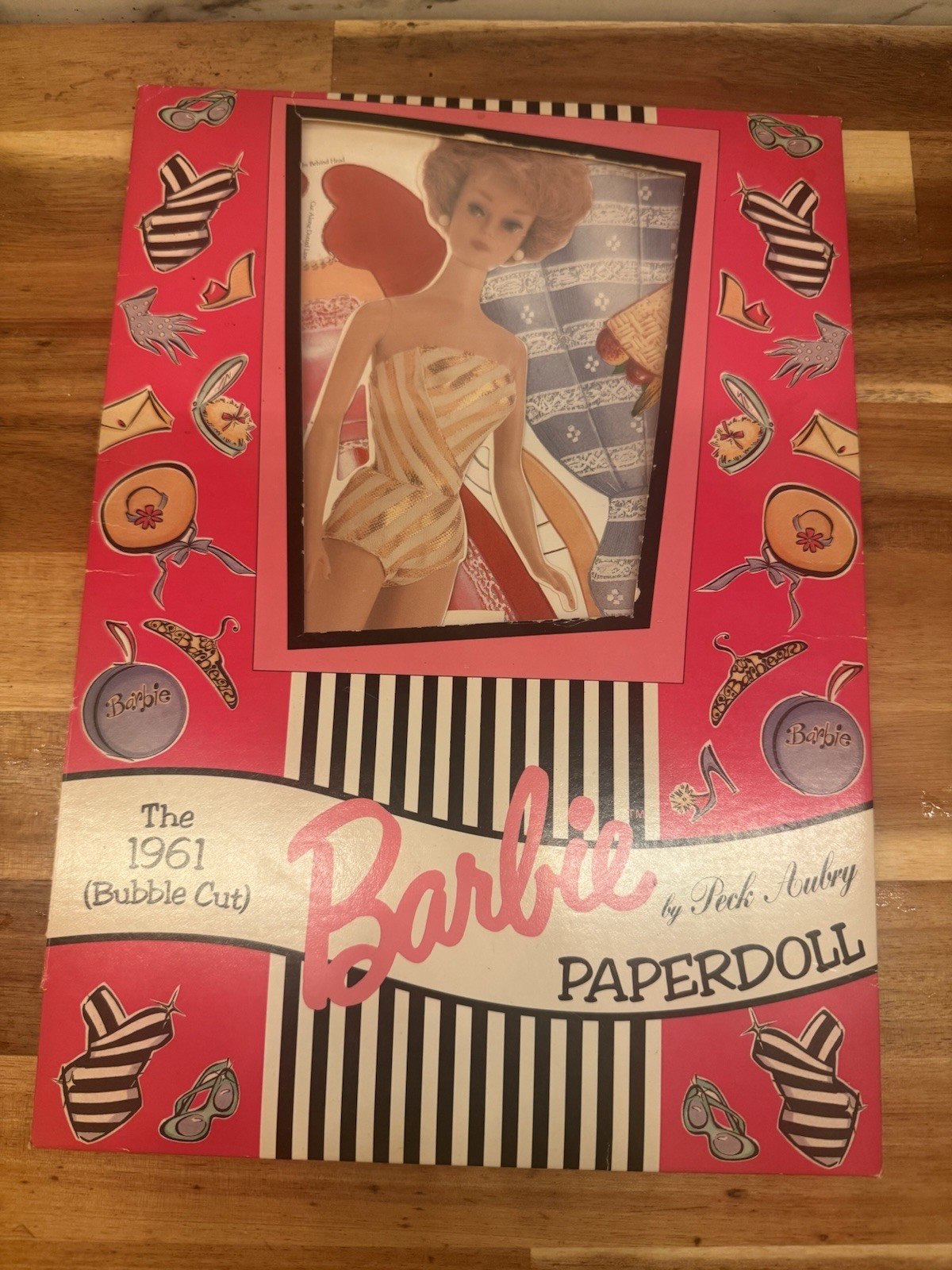 Vintage Barbie Paper Dolls The 1961 Bubble Cut Peck Aubry Collection NEW 1994