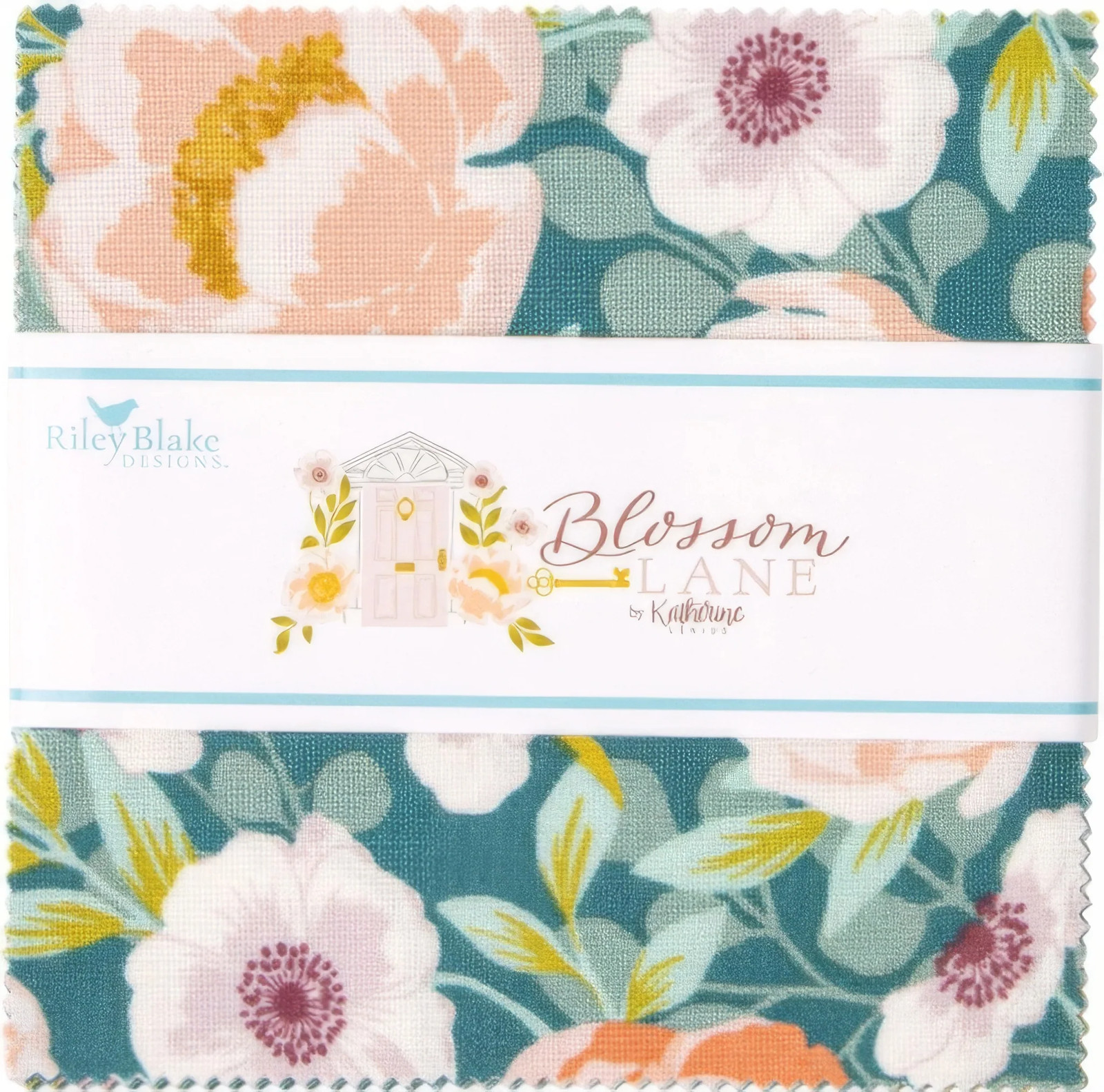 Riley Blake - Blossom Lane 5 inch Stacker by Katherine Lenius 42 pcs