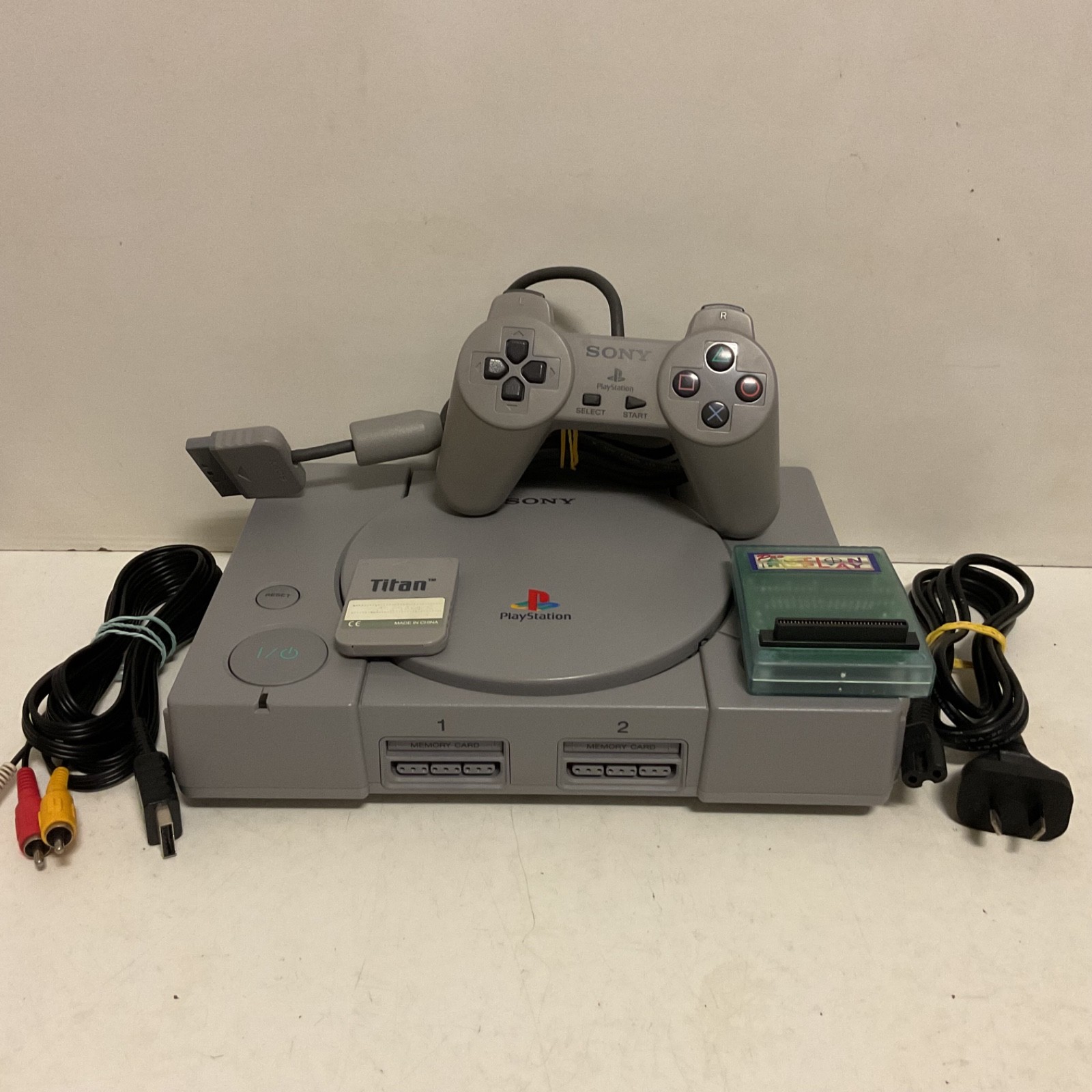 Sony PS1 PlayStation Console + Action Replay Mod PAL SCPH-7502 - #31 - Free Post