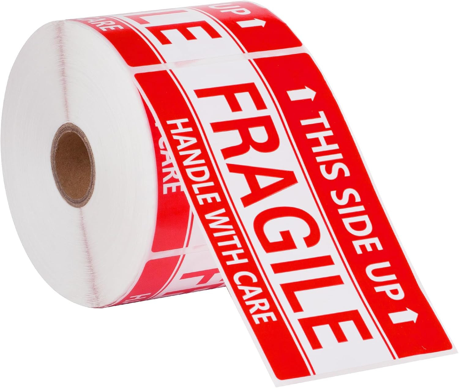 3 x 5 Inch Handle with Care This Side Up 500 Permanent Adhesive Fragile Stickers