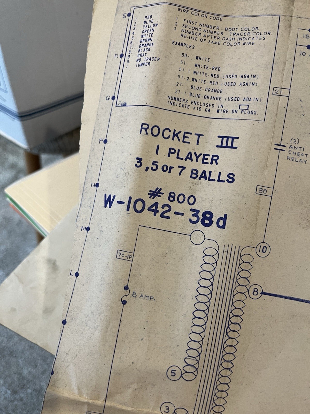 Rocket III Pinball Schematic