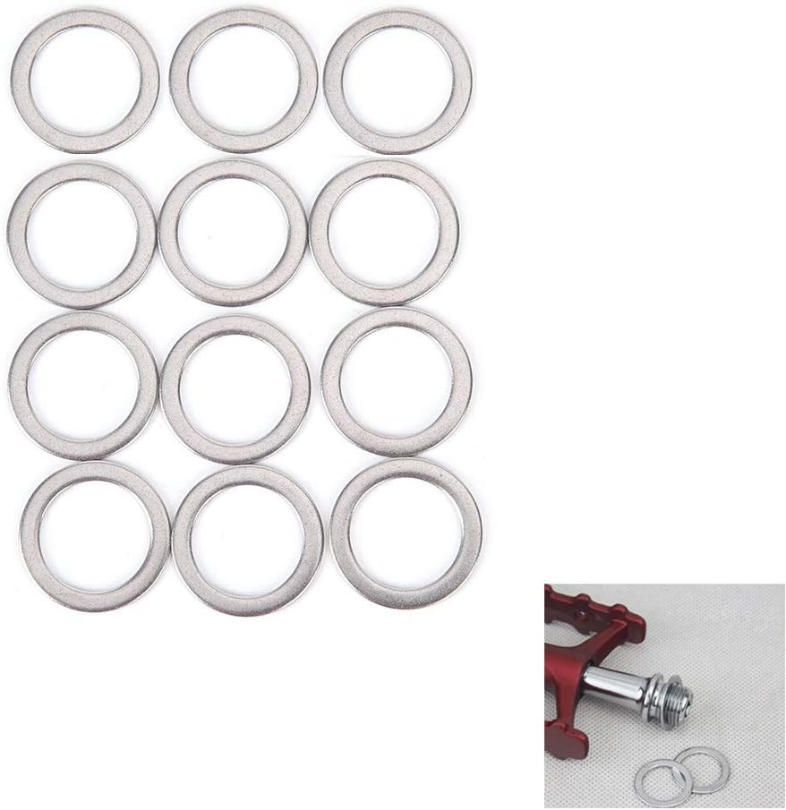 Pedal Washers Spacers for 9/16” MTB Road Bike BMX Bicycle Pedal, Stainless Steel