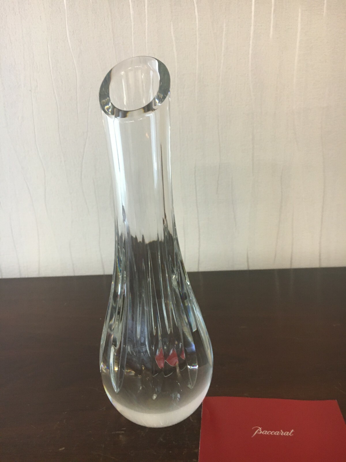 2 Annick Crystal Soliflor Vases From Baccarat (Price Per Unit) Model 8