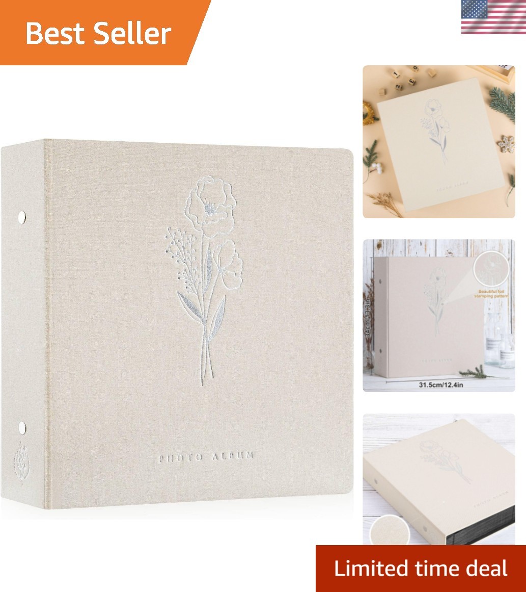 Photo Album 4x6 600 Pockets Photos, Linen Cover Large Picture Albums Holds 60...