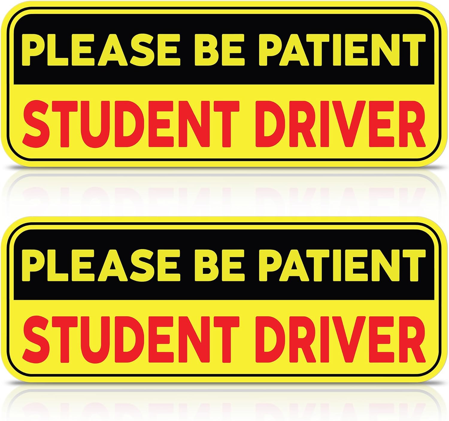 | Student Driver Stickers for Car (2 Pc) - Made in America - Strong Adhesive, Wa