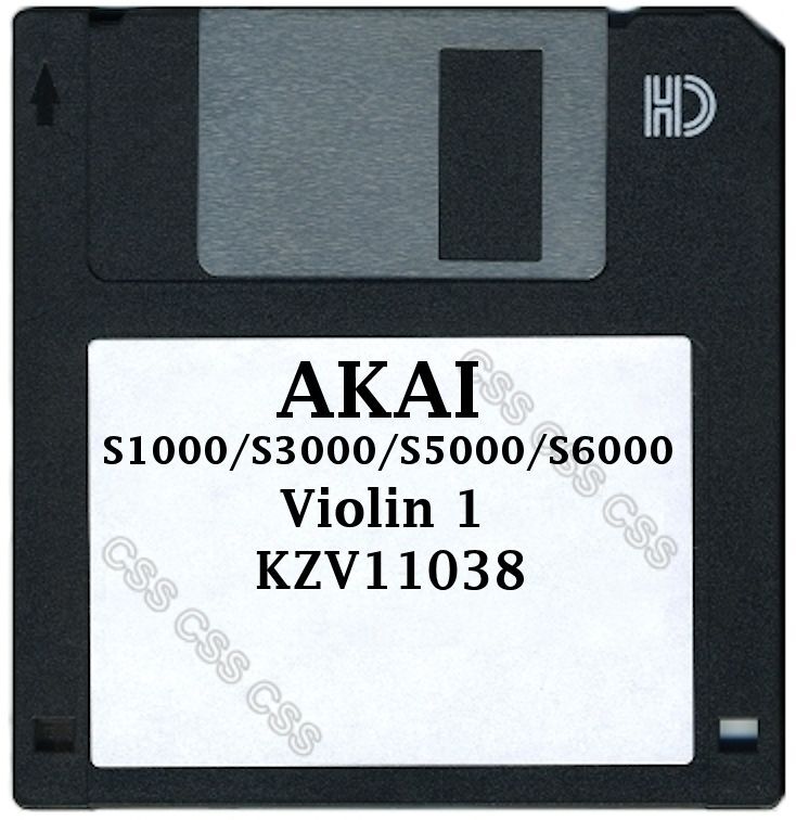 Akai S1000 / S5000 Floppy Disk Violin 1 KZV11038