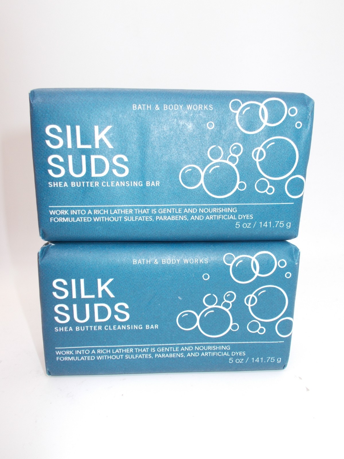 Bath & Body works Silk Suds Shea Butter Cleansing Bar x2 NEW