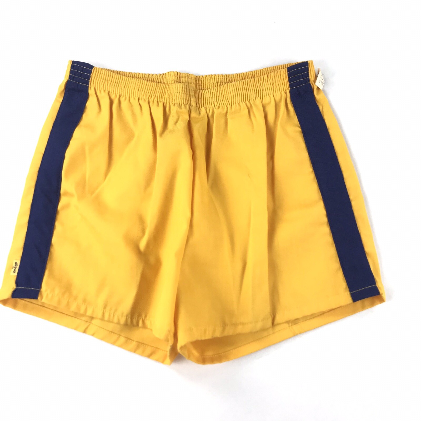 Vintage 1980s LEVI'S Men's Yellow Shorts XS Authentic USA Cotton Polyester NWT
