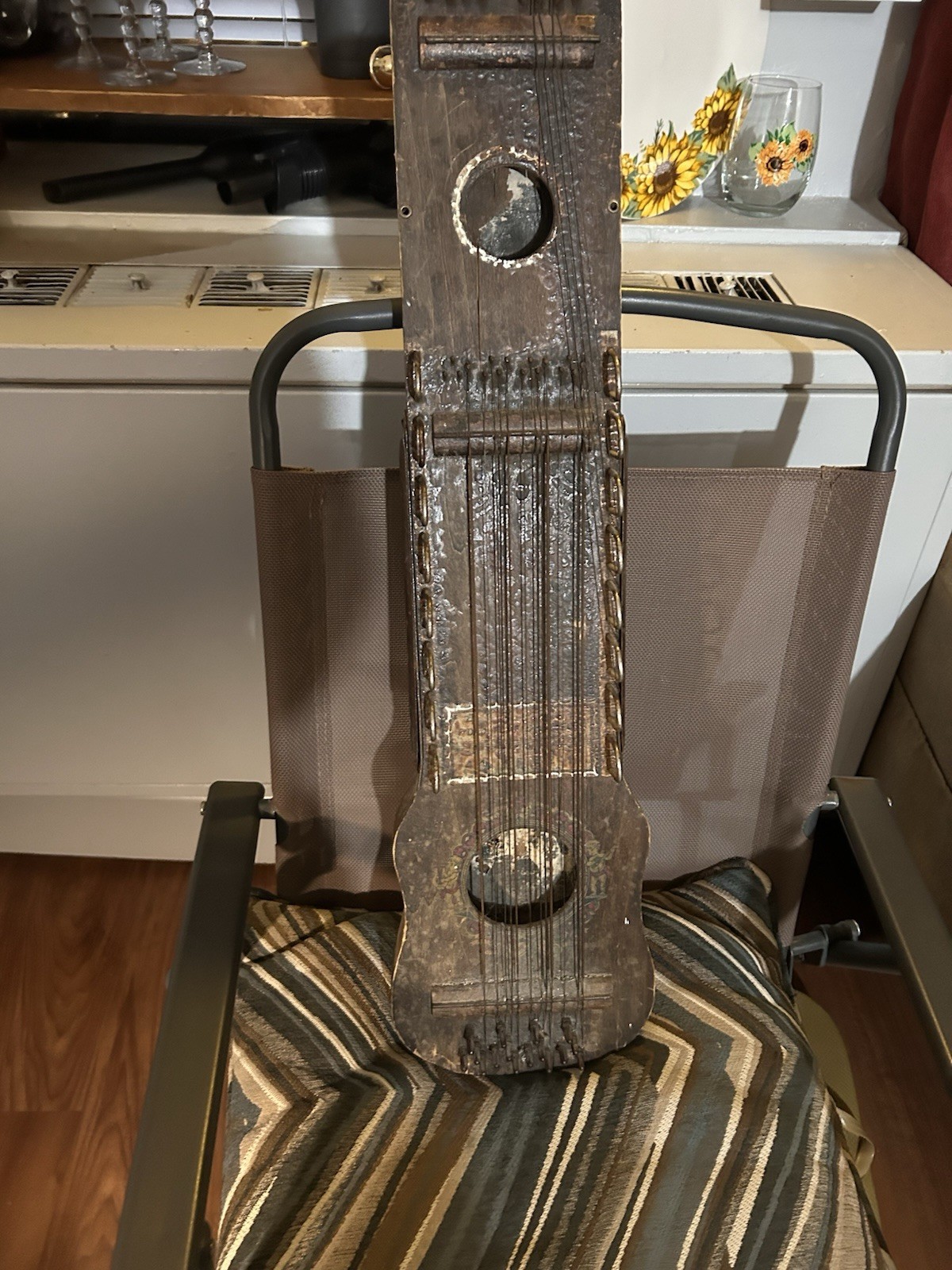 Vintage Wooden 1920's Ukelin International Musical Corp Dual Sound Holes