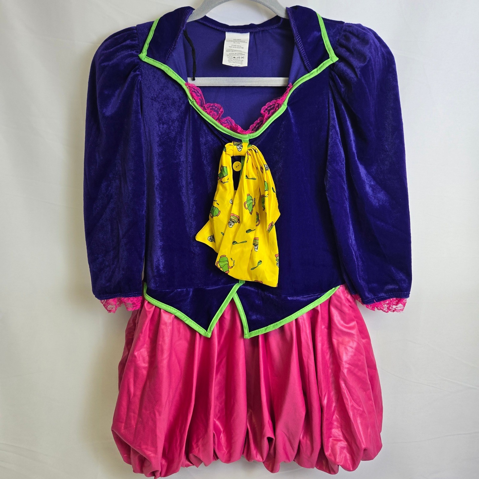 Spirit Halloween Mad Hatter Dress Halloween Costume, Child XL (12-14), 04016