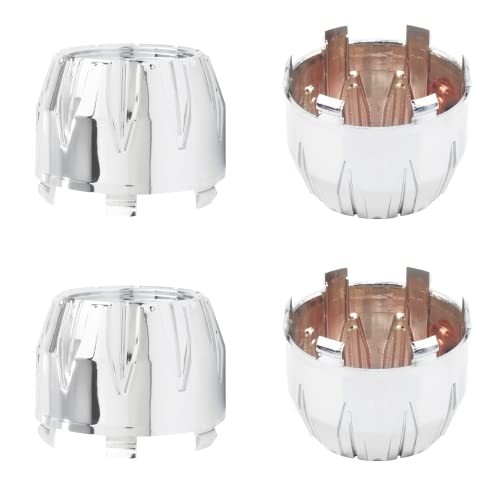 4Pcs 84mm(3.31inch) Center Caps for ION 84mm Outer, 79mm Inner, Chrome Chrome