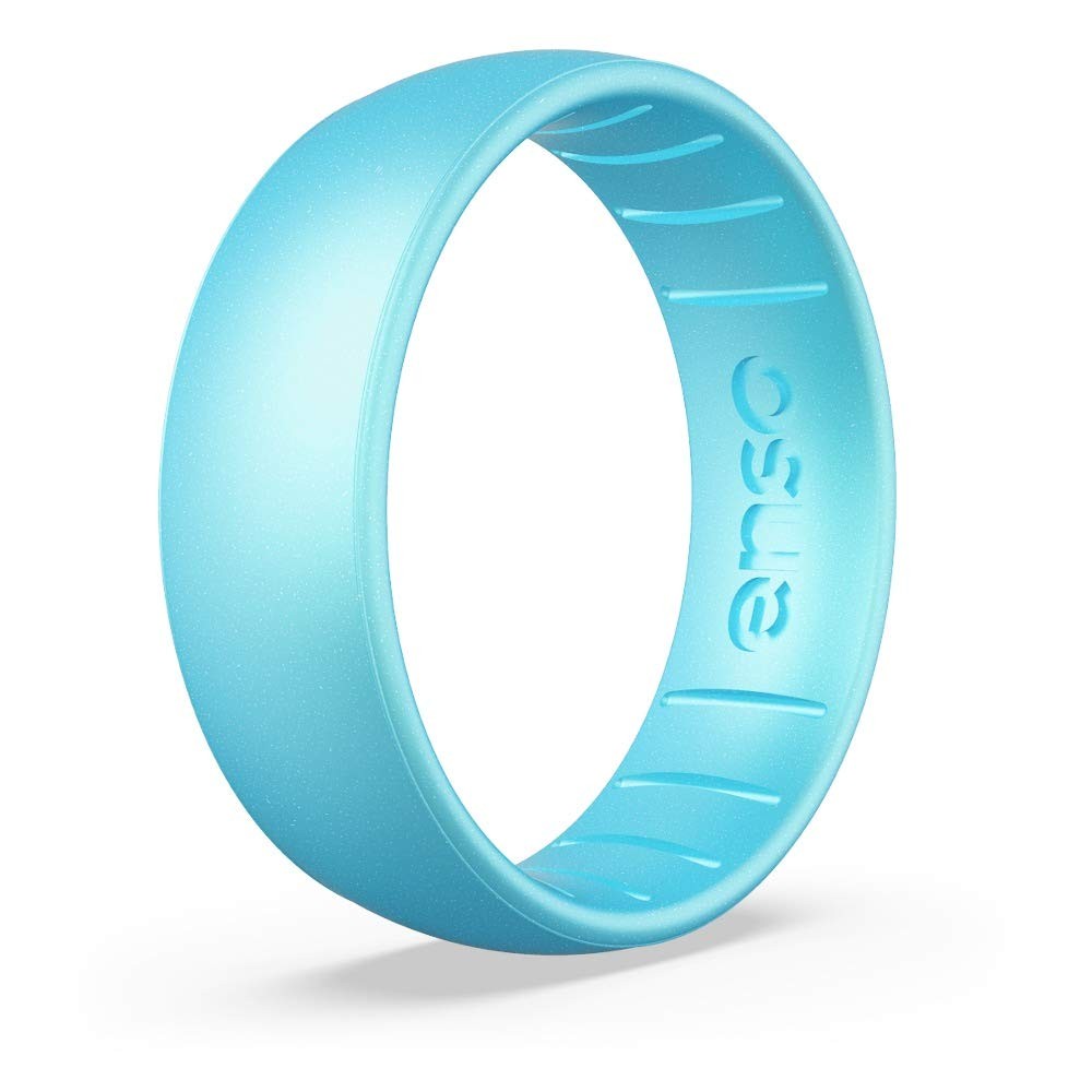 Enso Rings Birthstone Classic Silicone Ring - Blue Topaz - 5 5, 