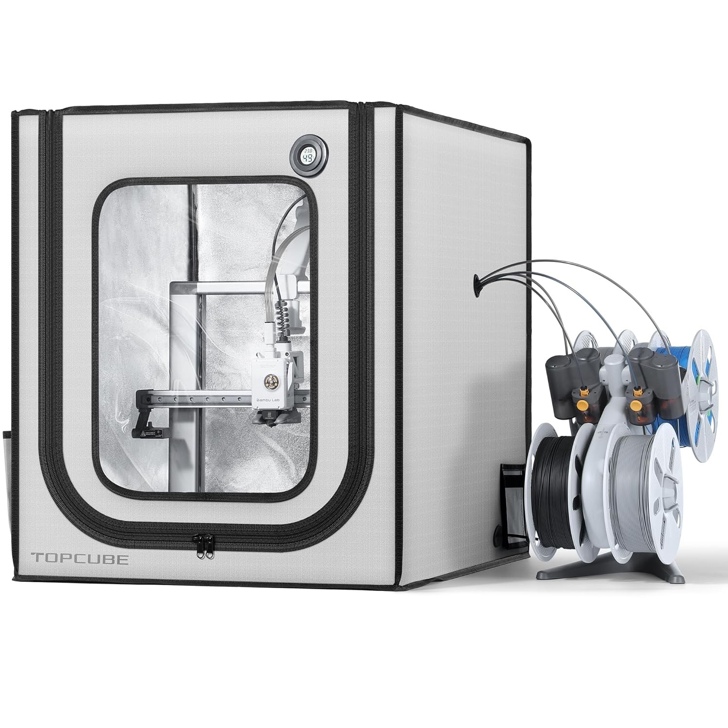 3D Printer Enclosure Bambu Lab A1 Upgraded Large Size Enclosure W/ LED Light