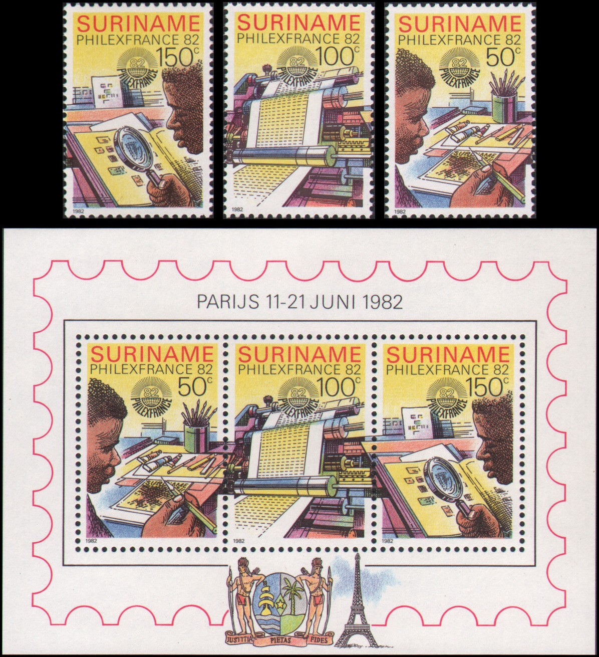 Surinam #600-602a MNH