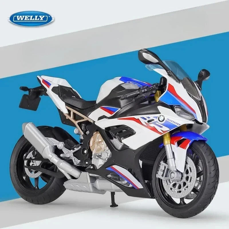 WELLY 1:12 S1000RR Alloy Sports Motorcycle Model Diecast Metal Toy Street Racing