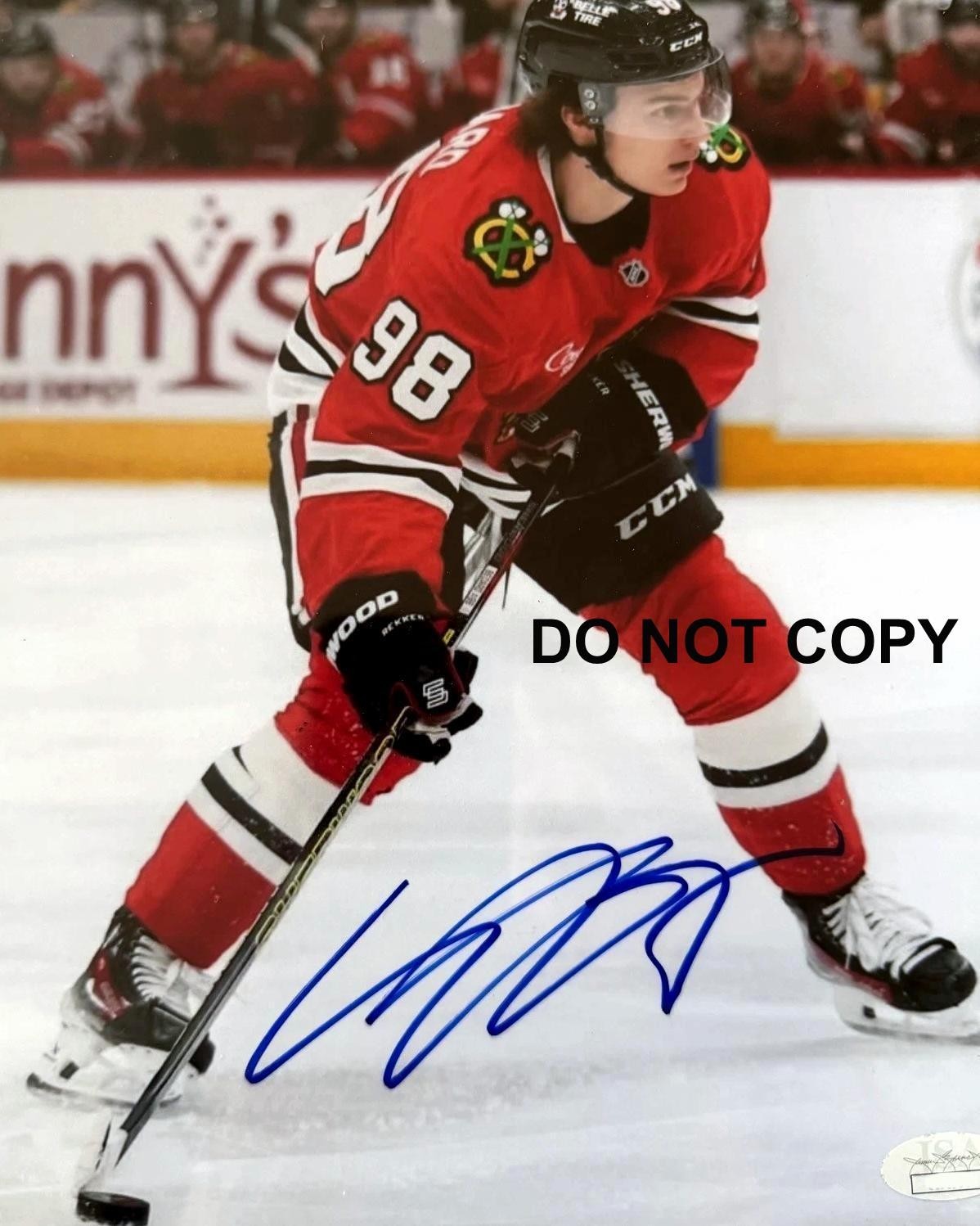 Connor Bedard CHICAGO BLACKHAWKS Signed Autographed REPRINT 8x10 Photo RP 2