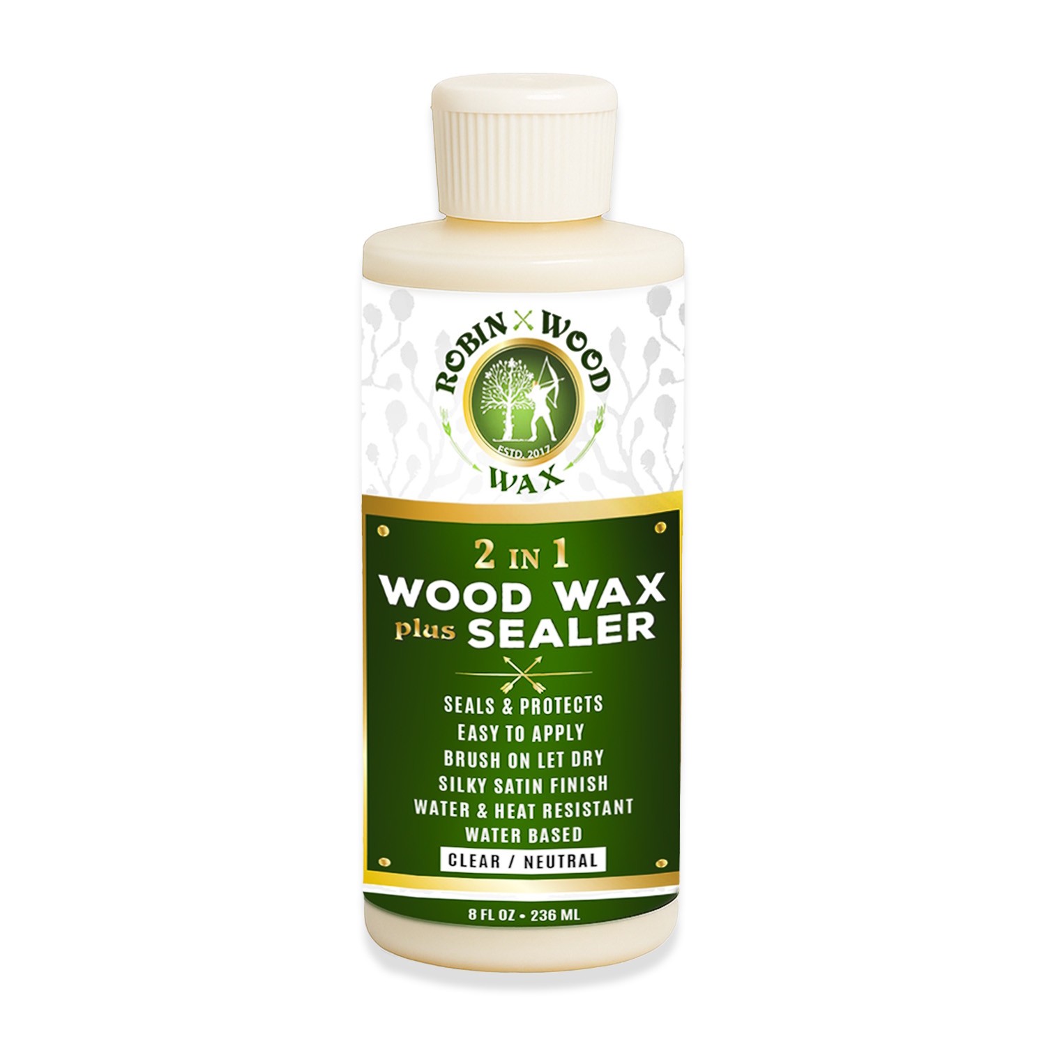 2-in-1 Clear Magic Wax & Sealer Ultimate Wood Protector by Robin Wood, 8 Fl. Oz.