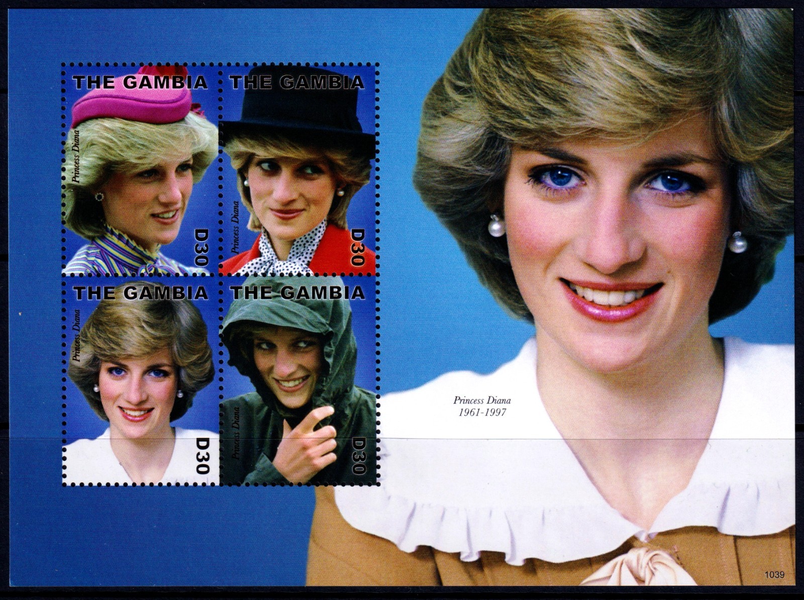 Gambia 2010 Princess Diana Mint MNH Miniature Sheet SC 3334
