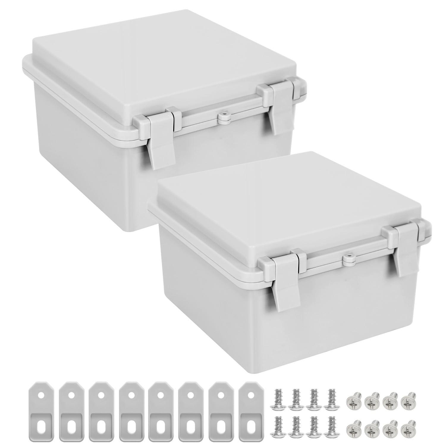 LMioEtool Junction Box ABS Plastic IP65 Waterproof Dustproof Electrical Enclosur