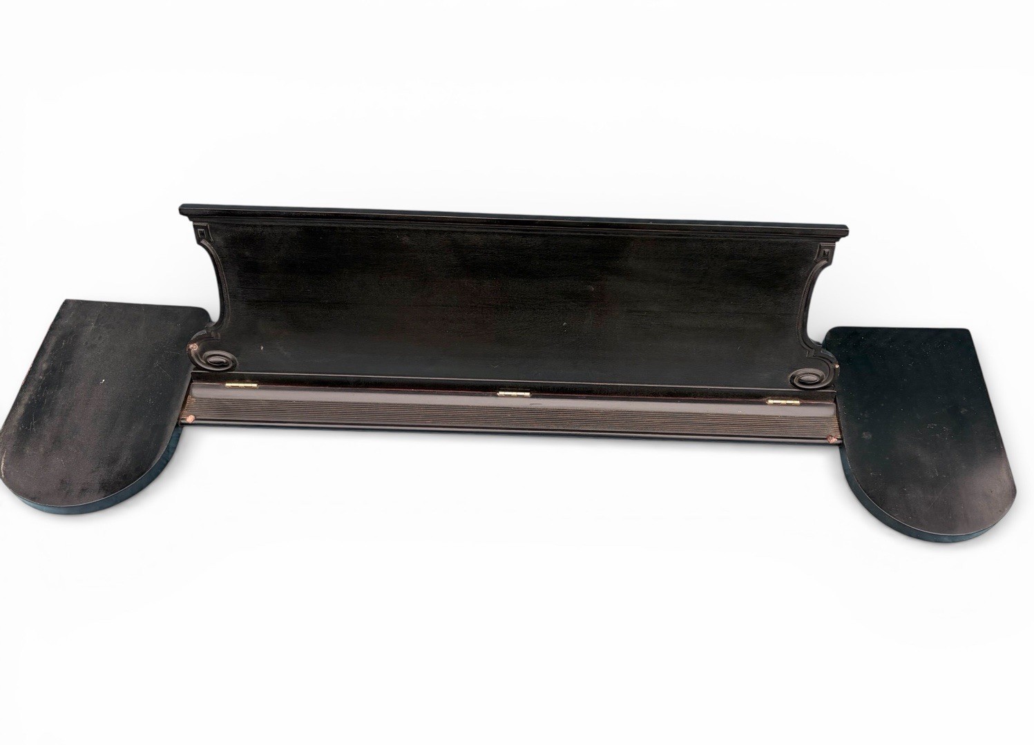 Original Ebony Steinway & Sons Victorian  Grand Piano Music Desk Rack Carved