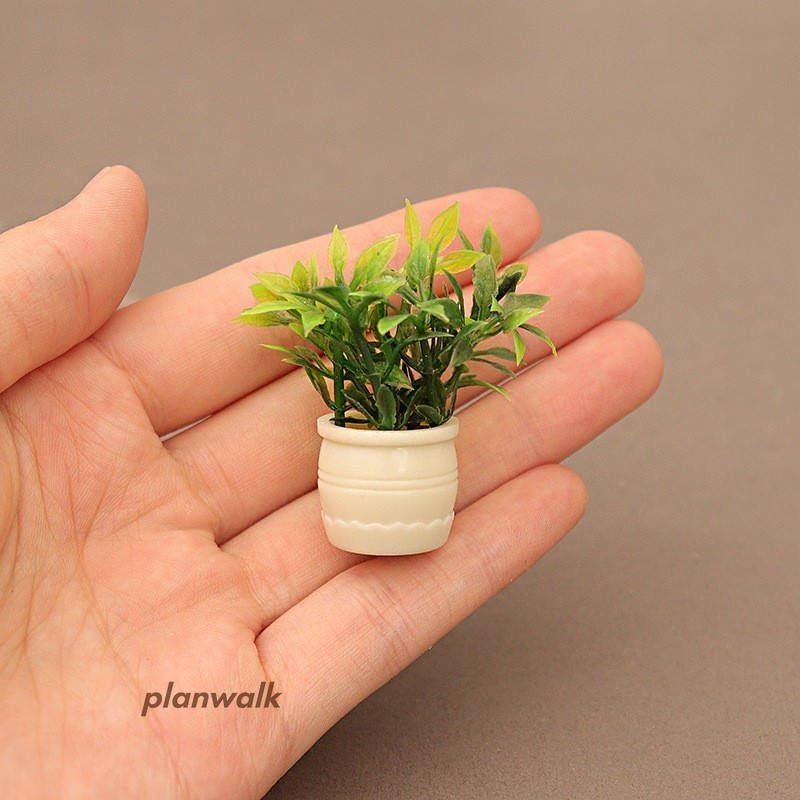 6PC 1:12 Doll House Miniature Garden Potted Plants Bonsai Accessories
