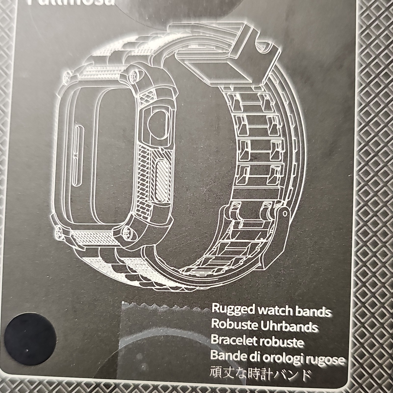 Fullmosa Black Metal Strap for Apple Watch Series 10 46mm