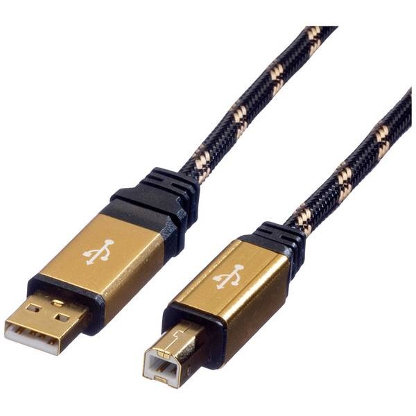 Roline 11.02.8802 ROLINE GOLD USB 2.0 Cable, Type A-B, 1.8m