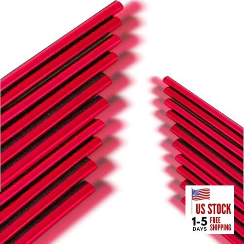 1 Pack 20 Pcs Car Air Conditioner Air Outlet Decorative Strips, Universal Red