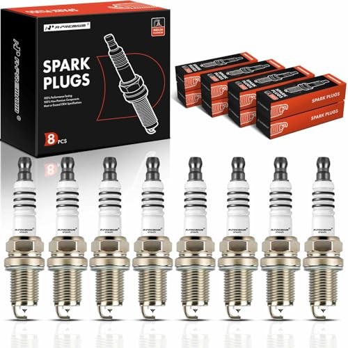  Iridium Platinum Spark Plugs Compatible with Porsche Cayenne 2003 Pack of 8