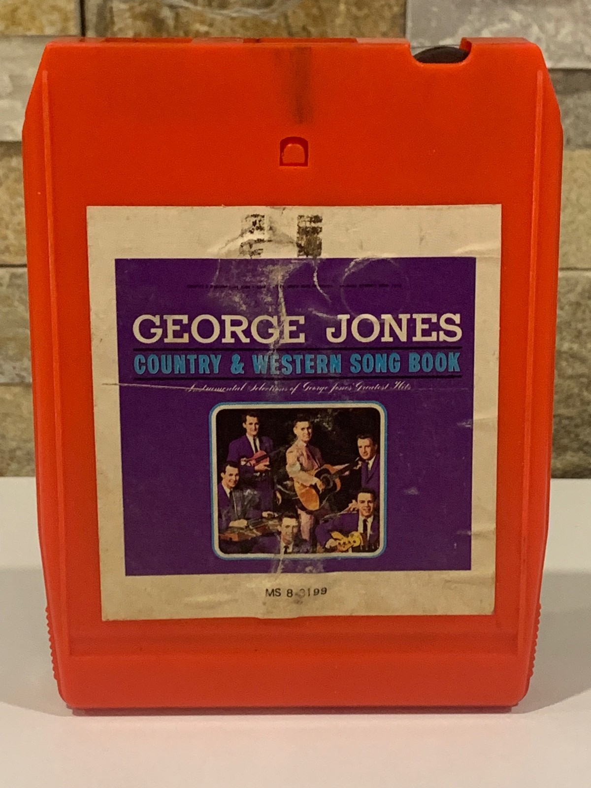 George Jones Country & Western Song Book 8-Track Tape Musicor MS8 3199 Orange