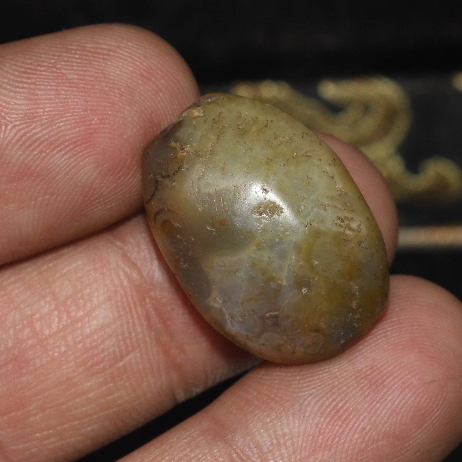 Authentic Ancient Central Asian Stone Bead over 2000 Years Old