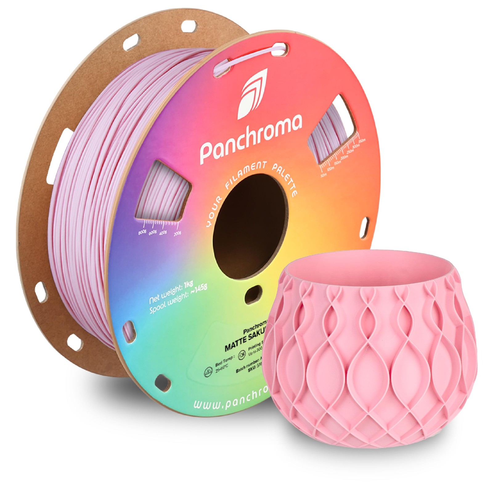 1kg Matte Sakura Pink 3D Printing Filament Polymaker Panchroma 1.75mm Formerly