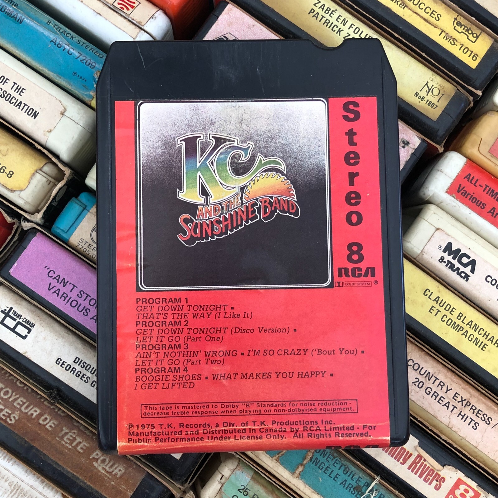 KC and the Sunshine band 1975, 8 Track Tape CANADIAN