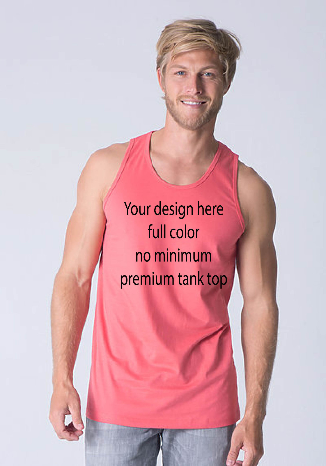 Premium Tank Tops;Custom tank tops no minimum;personalized shirts men;design you