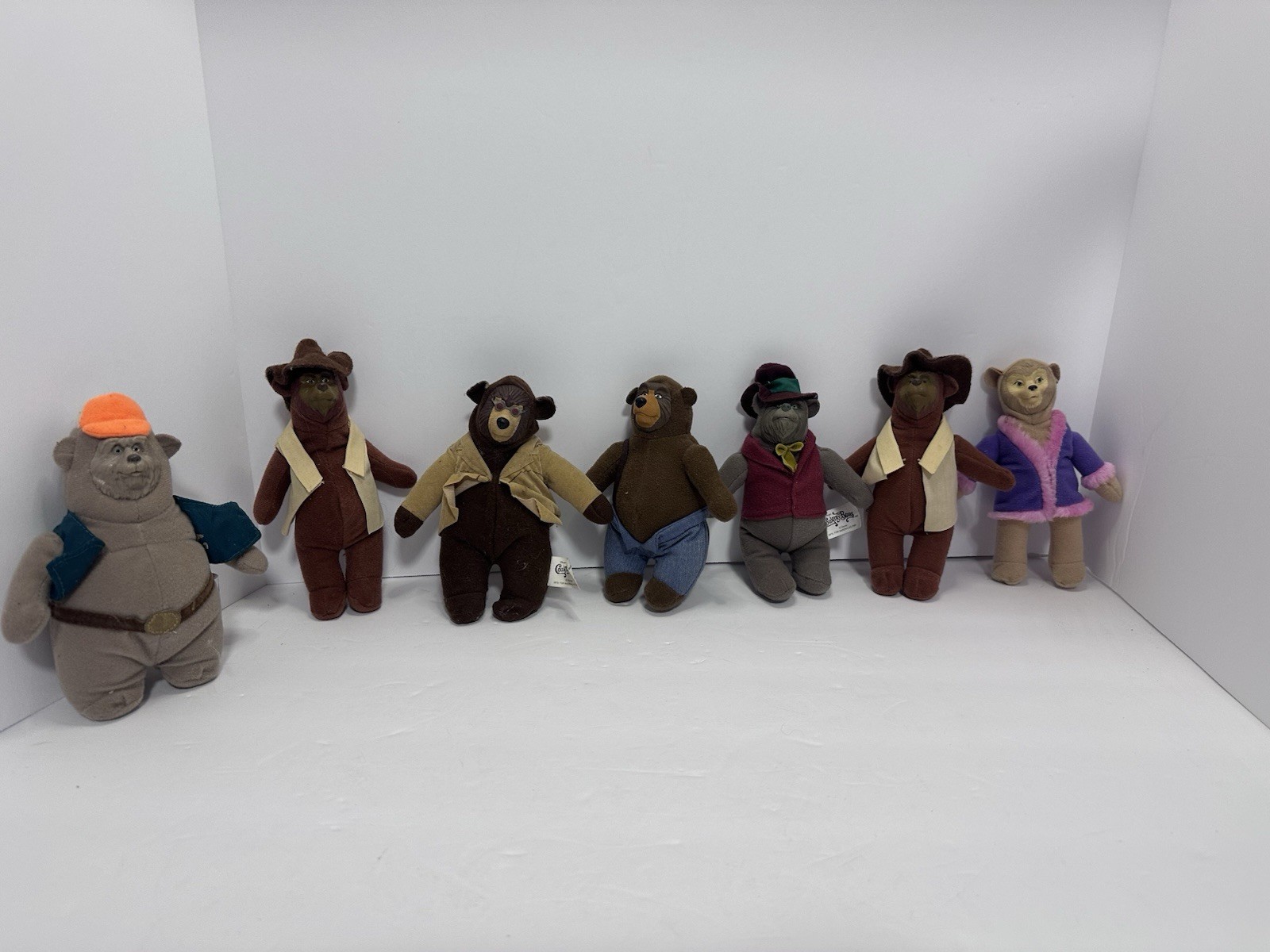 7 Piece Lot Disney The Country Bears McDonalds Plush Happy Meal Toys Lot