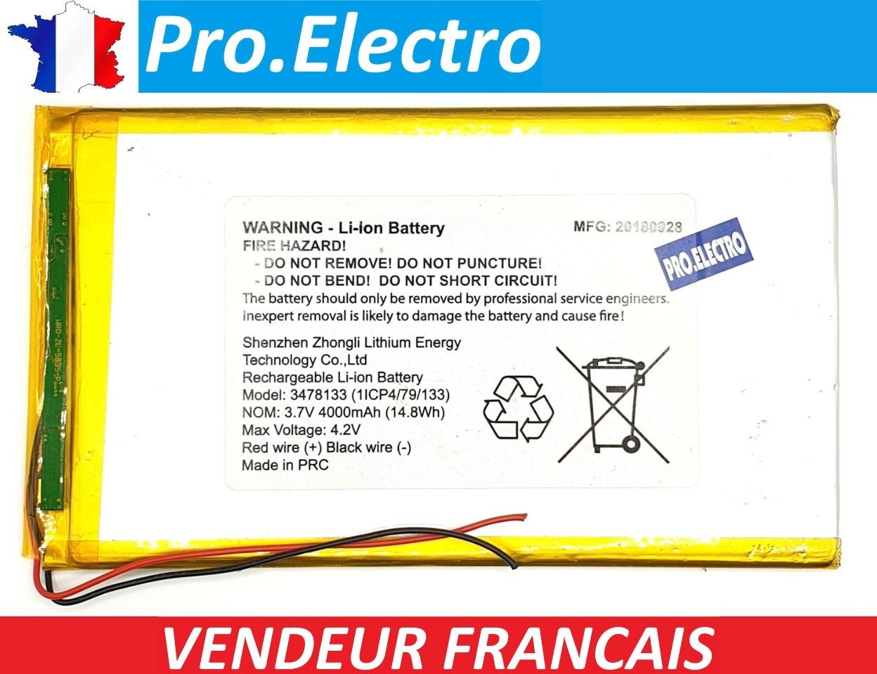 Storex Ezee Tab 10D12-XS Compatible Battery