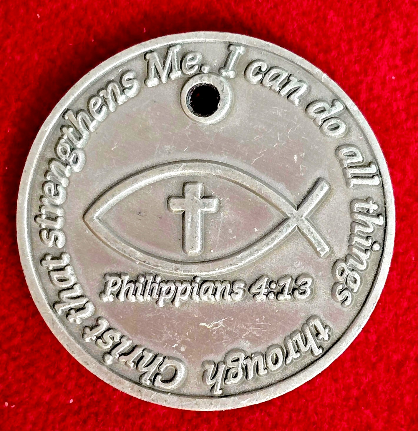 Philippians 4:13 Faith Pocket Coin – Christian Charm – I Can Do All Things