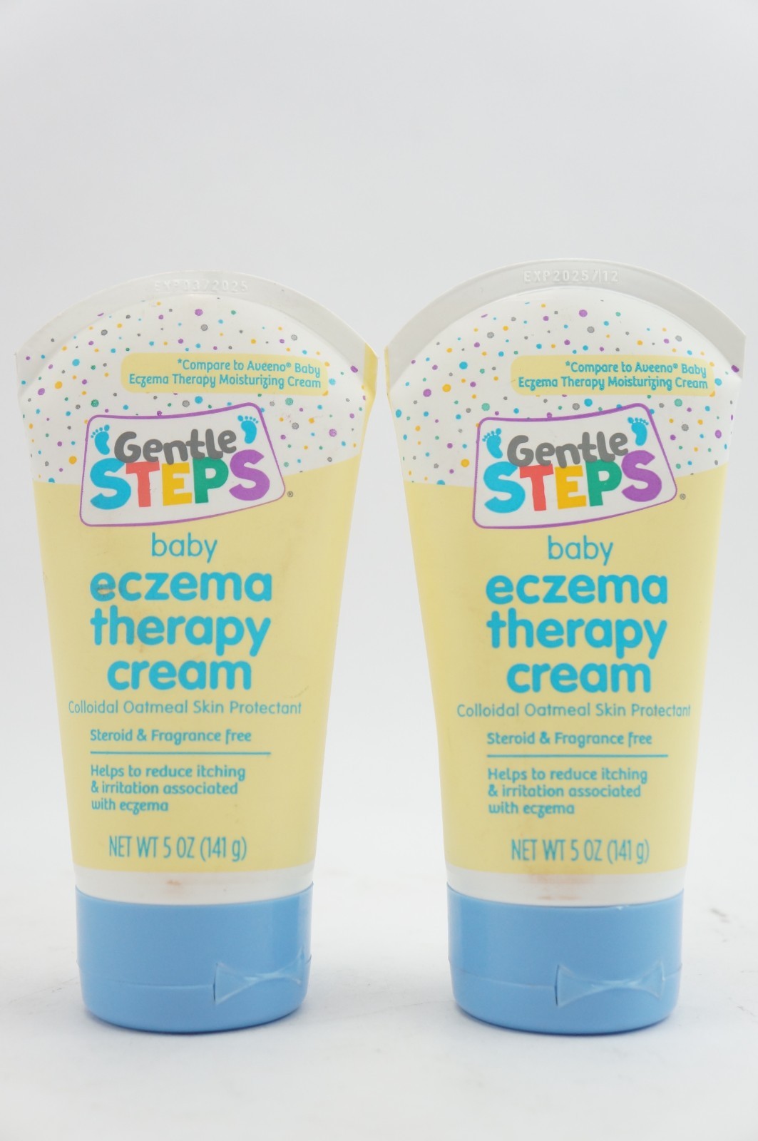 New 2-Pack Gentle Steps Baby Eczema Therapy Cream Colloidal Oatmeal 5oz Each