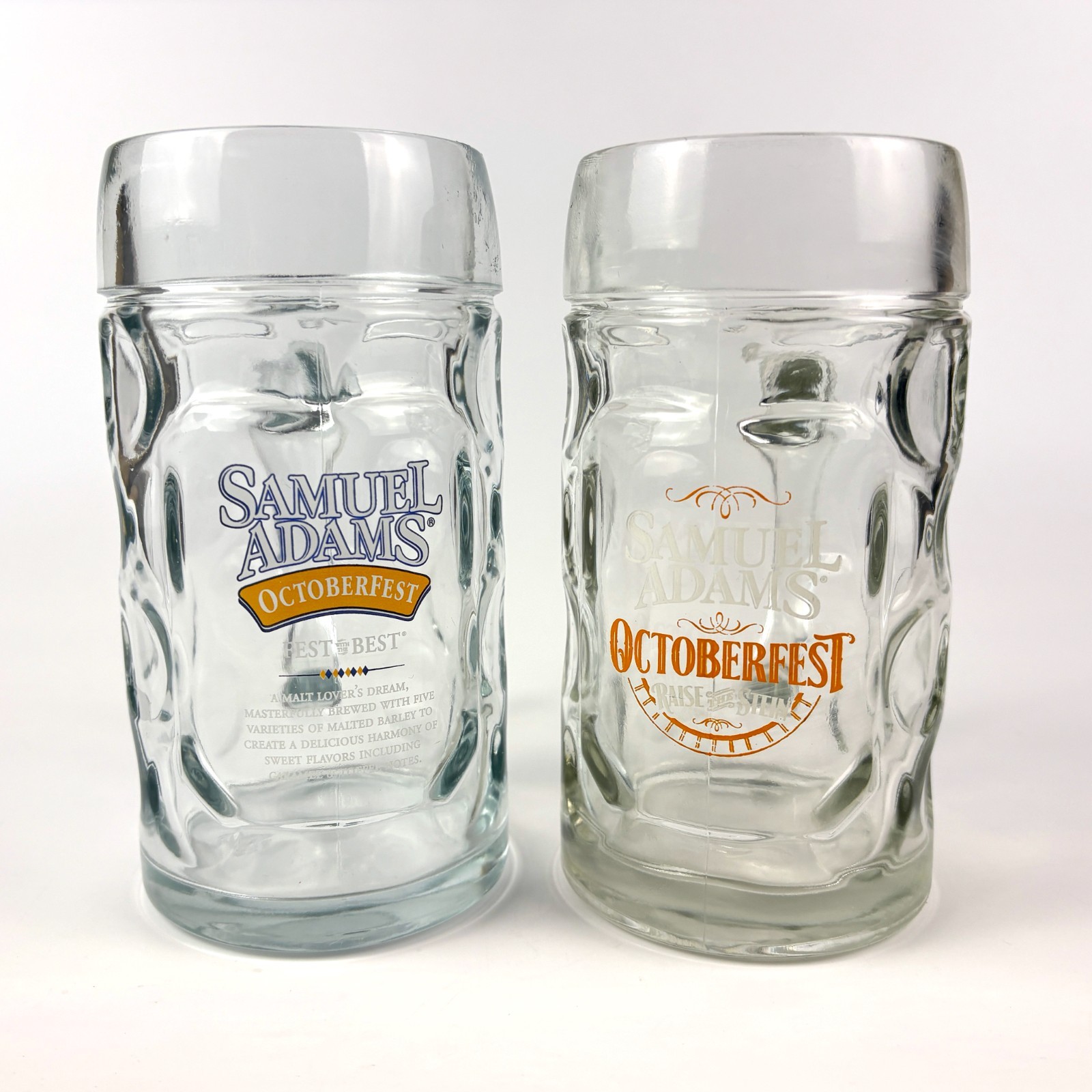 VTG 90s Sam Adams Octoberfest Raise the Stein Beer Mug + Fest With the Best READ