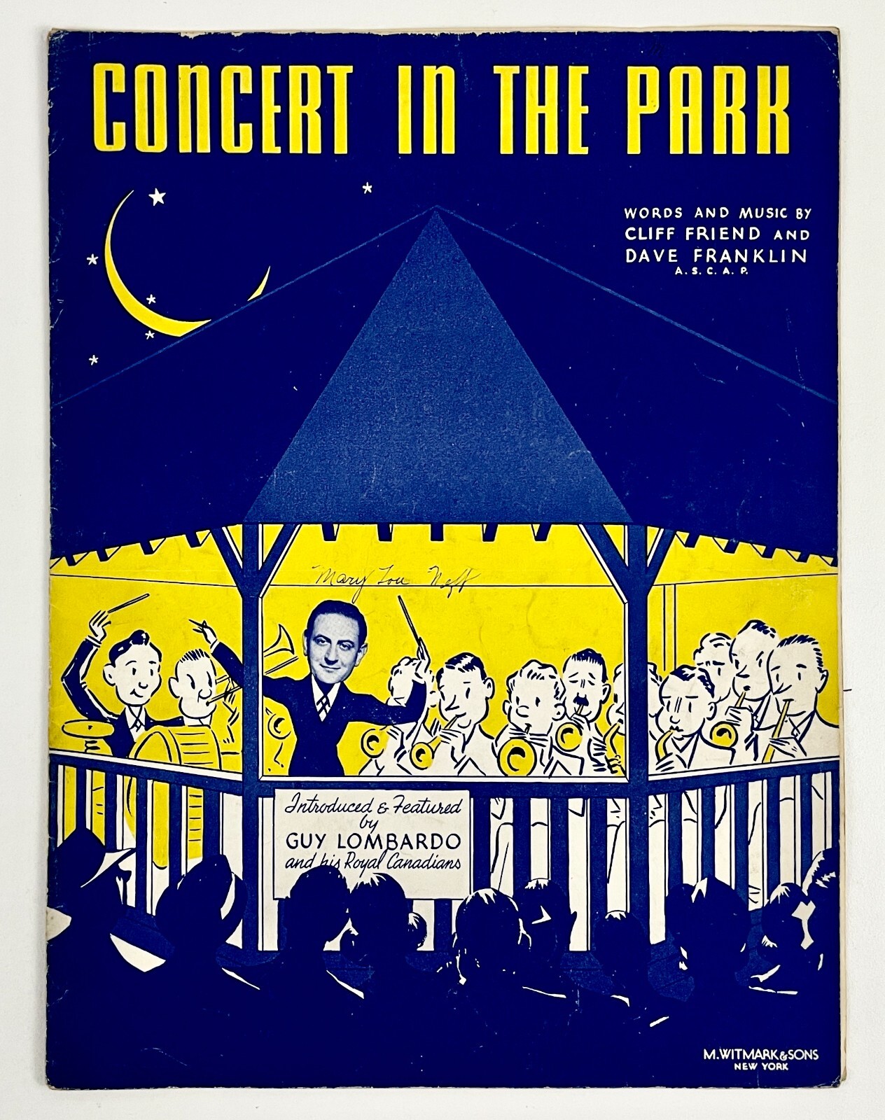 1939 Concert In The Park Guy Lombardo Canadians Vtg Sheet Music Piano Guitar 