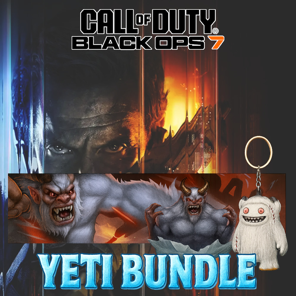 Call of Duty Black Ops 7 Yeti Bundle Calling Card Emblem Weapon Charm