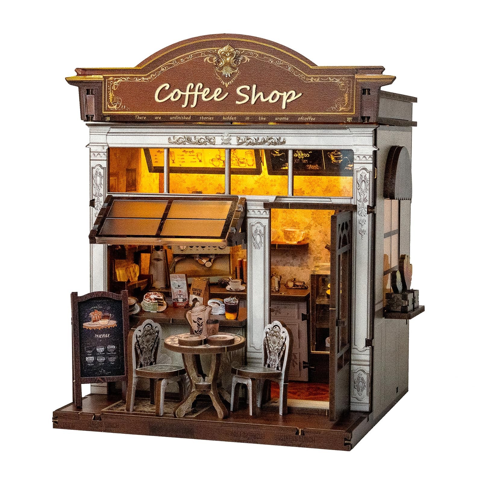 Book Nook Kit  DIY Miniature House Kit for Adults, Teens, and Kids, 3D Wooden...