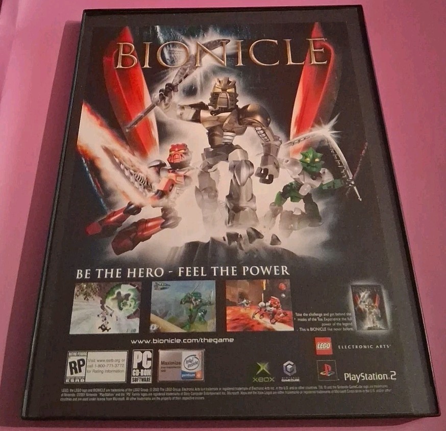 Bionicle Lego Video Game Framed Print Ad 2004 8.5x11
