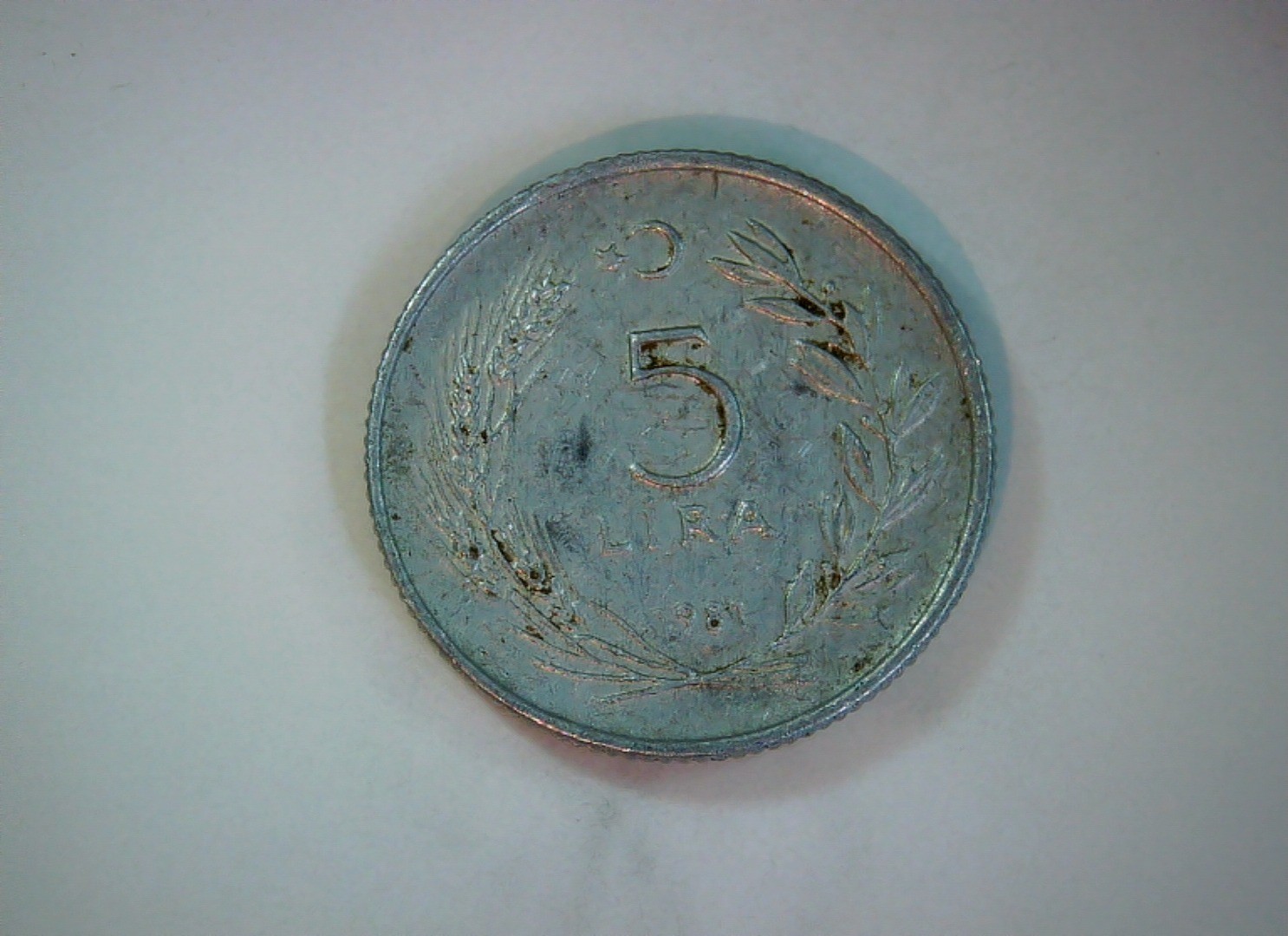 Turkey 1981 5 Lira Turkey 5 Lira (Atatürk on horseback) Coin