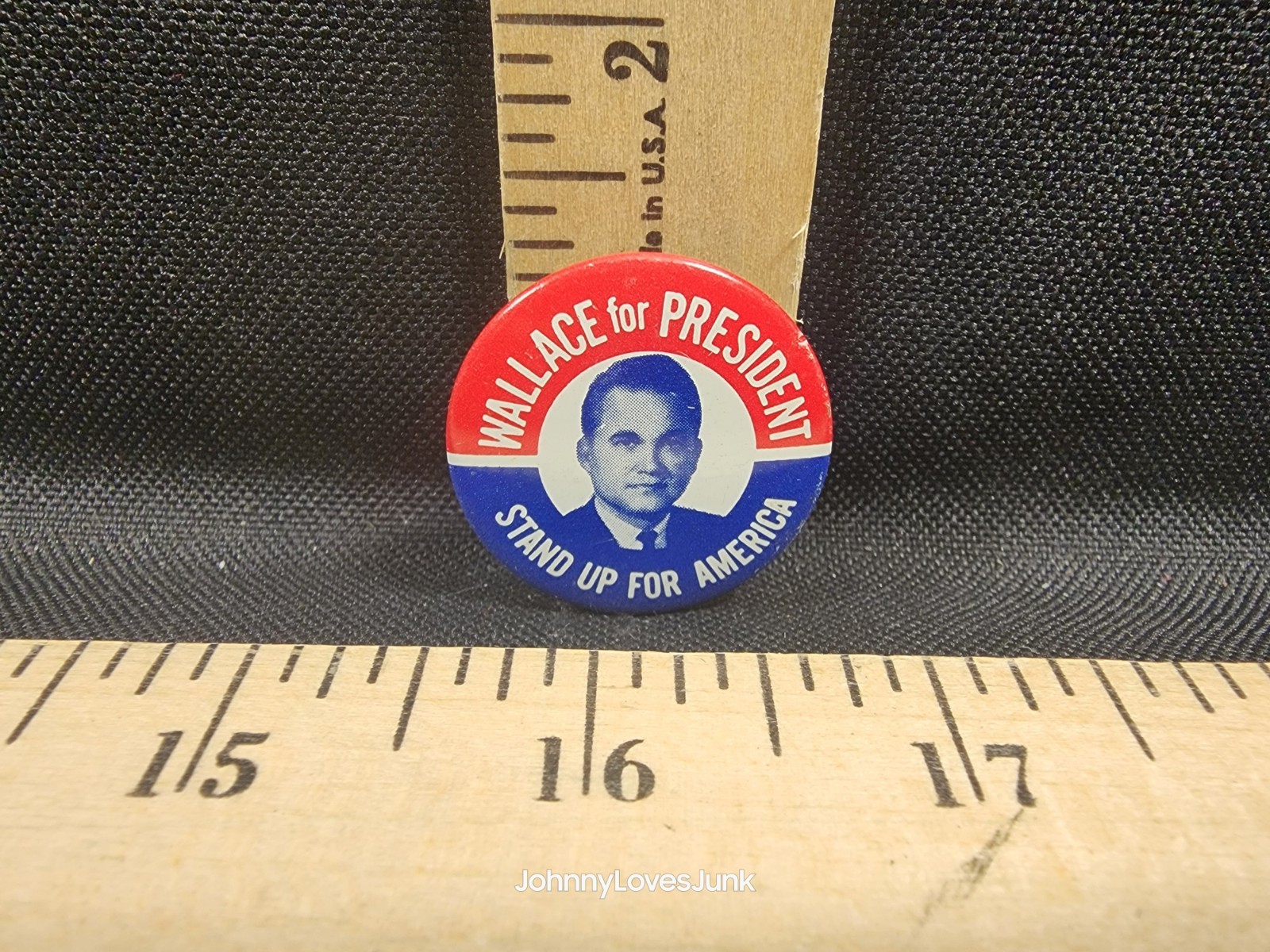 Vintage George Wallace Presidential Political Pinback Button Used #2