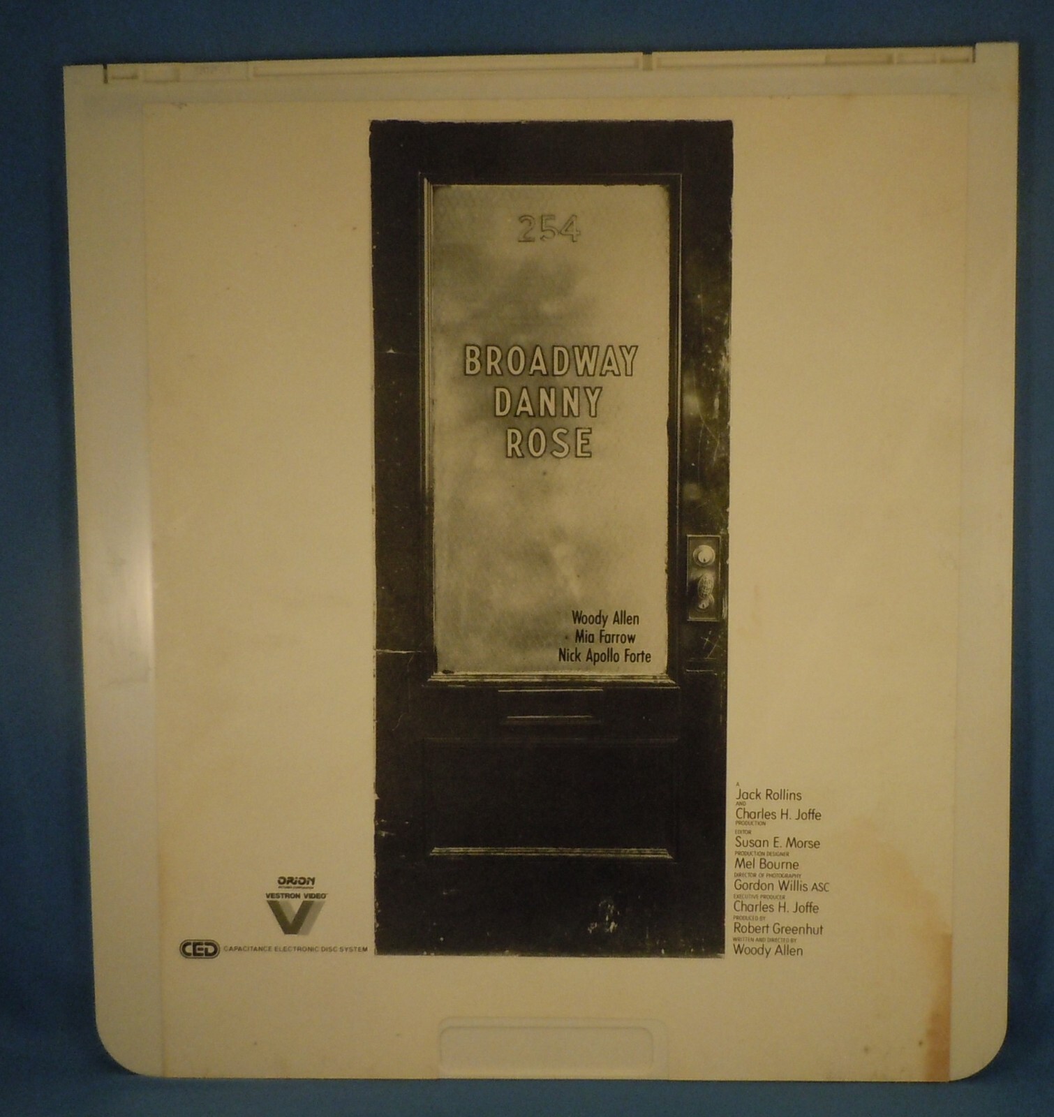 RCA CED VIDEODISC! - BROADWAY DANNY ROSE with Woody Allen