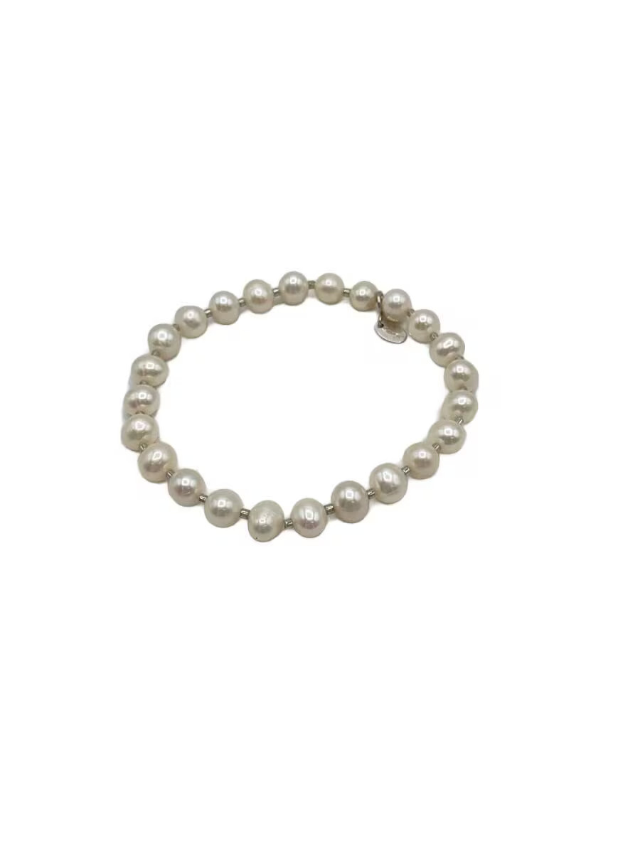 4 Bracelet Silver Pearl Wht Women'S M1l50