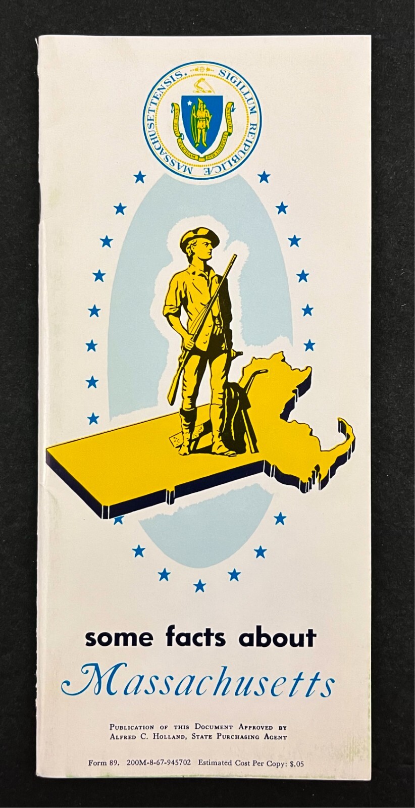 1967 Massachusetts Facts Heritage Recreation Vintage Travel Brochure Booklet